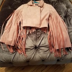 Blush pink with ruffles Jacket
